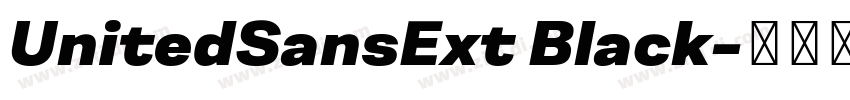 UnitedSansExt Black字体转换